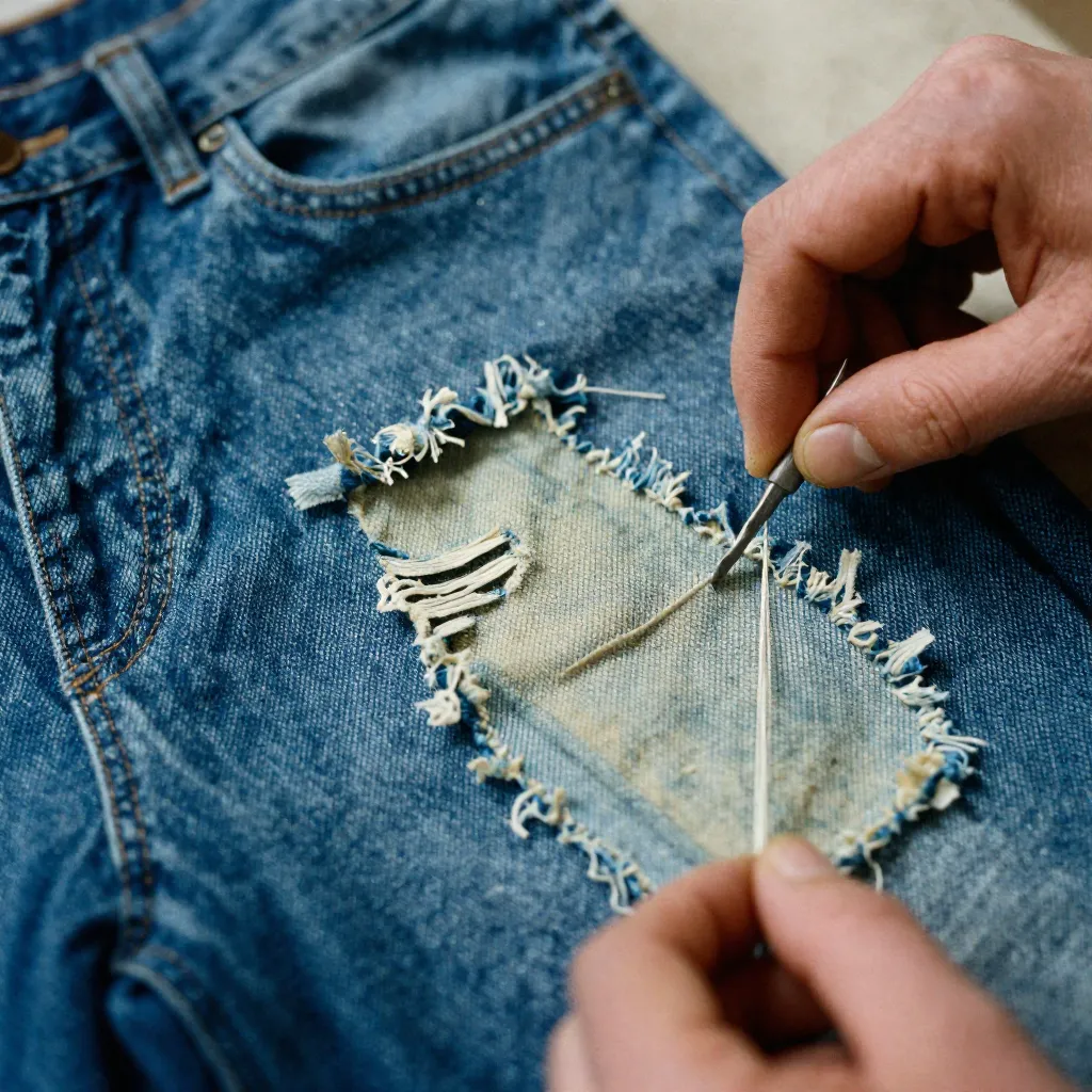 Vintage clothing repair techniques